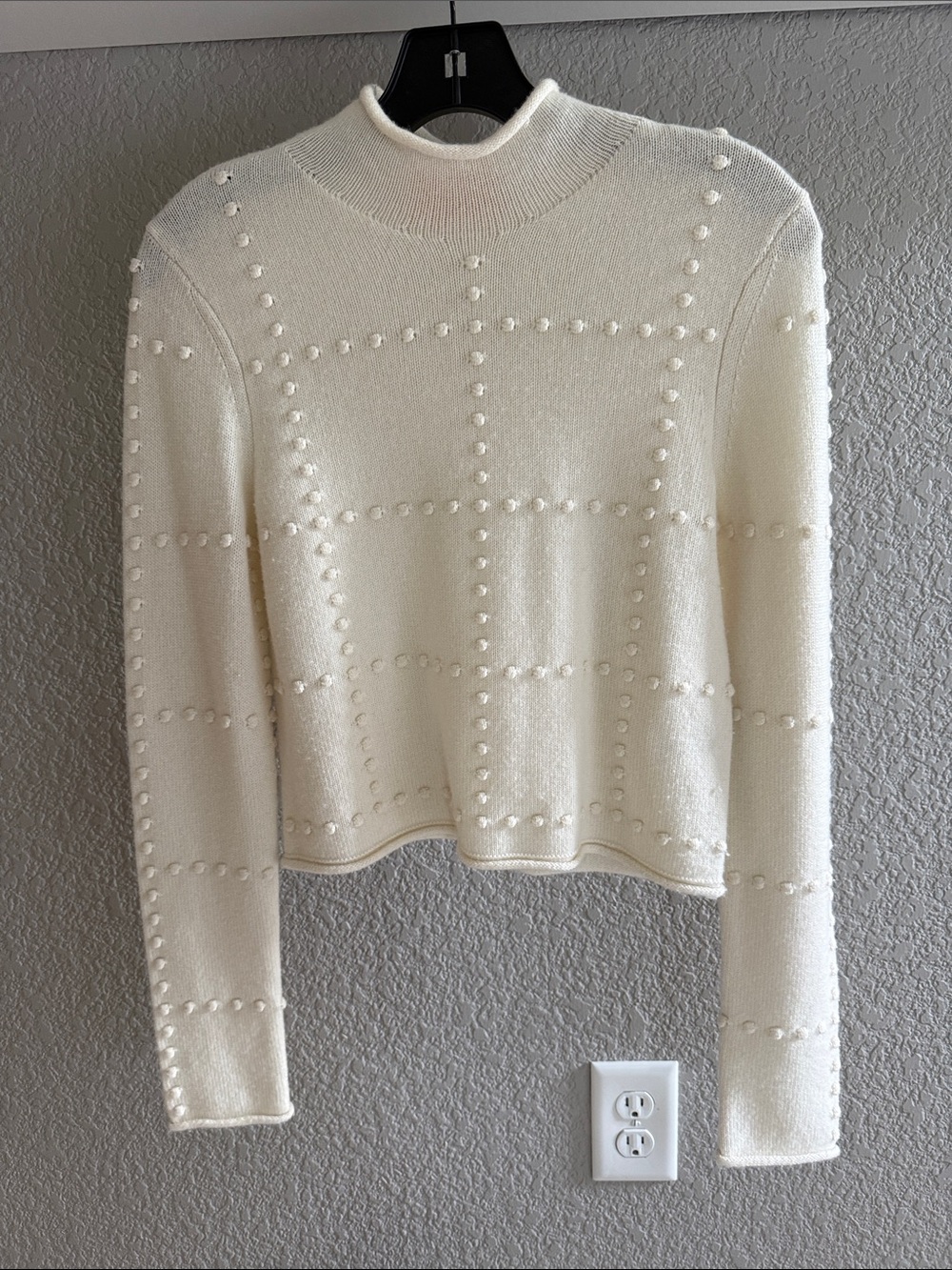 Guest in Residence Popcorn Cashmere Blend Sweater Sz S